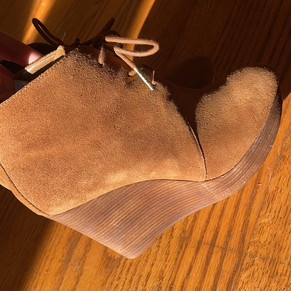 Michael Kors Suede Wedge Booties - Picture 6 of 7
